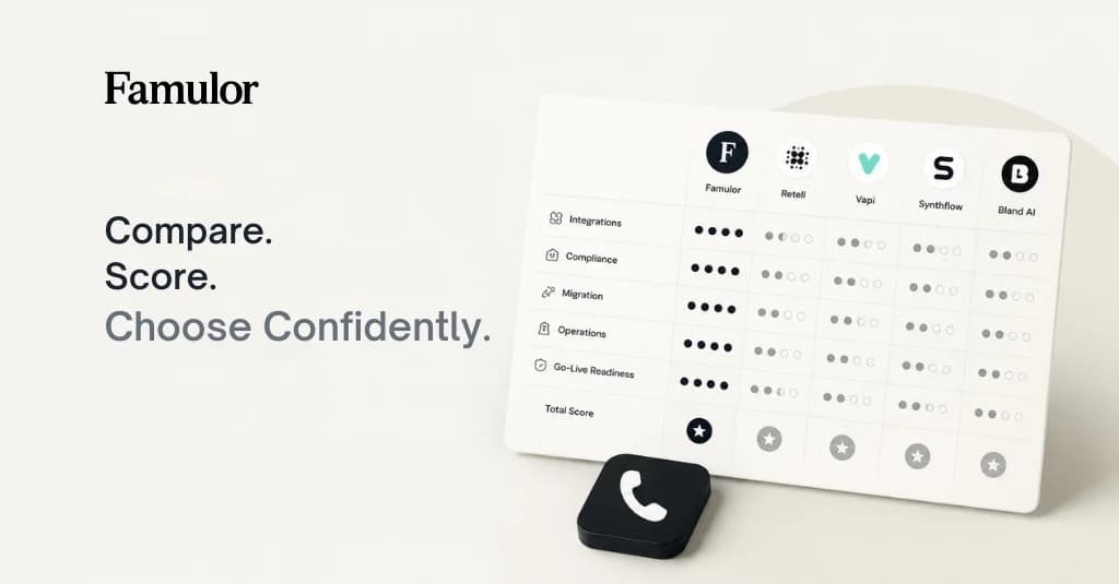 Voice-AI-Anbieter vergleichen: RFP-Scorecard für AI Phone Agents